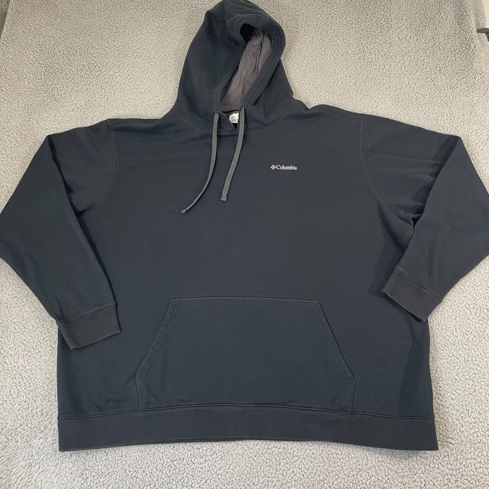 Columbia Sportswear Hoodie Men 4X Black Outdoor Hiking Gorpcore Pullover